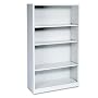 HON S60ABCQ 34-1/2 by 12-5/8 by 59-Inch Metal Bookcase with 4 Shelves, Light Gray