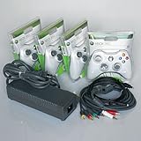 Replacement Power Supply, Video Cable, and Wireless Controllers for Microsoft Xbox 360