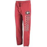 NCAA Georgia Bulldogs Outlaw Fleece Pant (Red, Large)