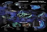 FAMOUS STAR TREK TV SHOW MOVIE SPACE SHIPS POSTER ART