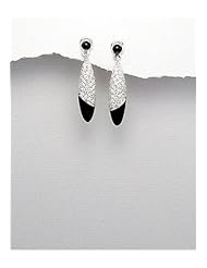 CZ Earrings In 92.5 Sterling Silver