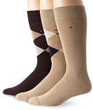 Tommy Hilfiger Mens 3 Pack Argyle Crew Socks