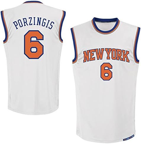 Men's Kristaps Porzingis #6 Basketball Jersey Home Basketball Jersey - White