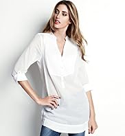 Indigo Collection Pure Cotton Nehru Collar Sequin Bib Shirt Indigo Collection Pure Cotton Nehru Collar Sequin Bib Shirt