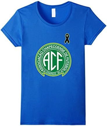 Women's Pray For Chapecoense T-Shirt #ForcaChapecoense Large Royal Blue
