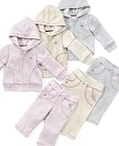 Greendog Baby Girl Sparkle Fleece Hoodie & Pants