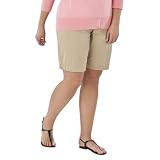 Womens Plus-Size Merona® Bonjour Brown Mid-Rise Bermuda Shorts