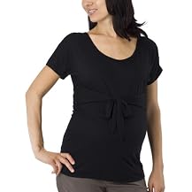 Liz Lange&reg; Tie Front Knit Top- Ebony