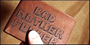 BMF Embroidered Leather Wallet
