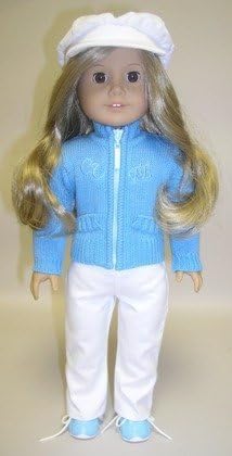 "CUTE" Sweater with Pants. Complete Outfit with Shoes. Fits 18" Dolls Like American Girl®