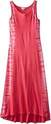 Girls Summer Cotton/Knit Tie Dye Print Maxi Dress 