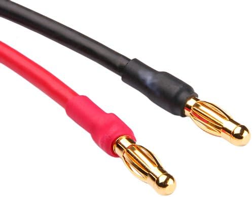 Graupner 4mm Gold Male Connector Charge Cable