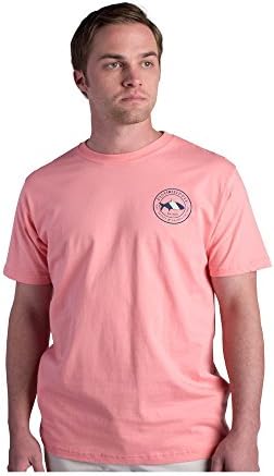 Fish Hippie Scales & Cocktails T-Shirt in Coral (Small, Coral)