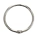 1Inch (80 Pack) Loose Leaf Binder Rings, Nickel Plated Steel Binder Rings, Keychain Key Rings, Metal Book Rings, Silver, for School, Home, or Office