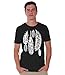 Awkwardstyles Feathers T-shirt White Native American Indian Shirt + Bookmark