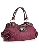 Guess Luxe Embossed Croco Large Satchel