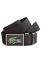 Men's Web Belt With Enamel Crocodile Logo Buckle
