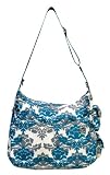 JJ Cole Zoey Diaper Bag, Teal Fleur
