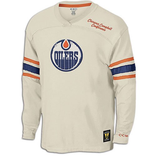 Buy Oilers CCM Mens NHL Flawless Team LS Jersey