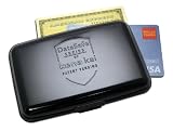 DataSafe RFID Blocking Aluminum Wallet for Credit Cards, Business Cards and Cash
