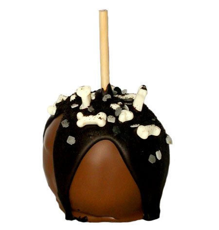 Ghoulish Graveyard Handmade Belgian Chocolate Caramel Apple by Caramels