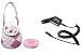 Pink Plaid Cellphone Case for Motorola V300 V400 V550 V600 + Motorola OEM Car Charger Syn0708