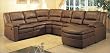 Colossus Leather Sleeper Sectional By Coaster Furniture