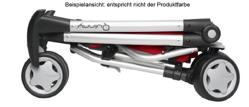 Imagen 5 de Quinny 65606130 Zapp Black Line - Silla de paseo con cesto de la compra, capota, protector para la lluvia, pinza para sombrilla y adaptador para capazo (3 ruedas), armazón y asiento color negro