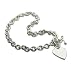 Eve's Addiction Heavy Gauge Silver Heart Tag Necklace