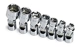 SK 4934 7 Piece 1/4-Inch Drive 6 Point 3/16-Inch to 9/16-Inch Flex Socket Set