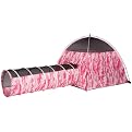 Tent and Tunnel Combo - Pink Camouflage