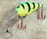 JLVLures Deep Crankbait Steelhead Tiger : Diver Lures JLV Freshwater Smallmouth Steelhead Pike Salmon Trout