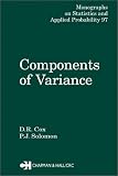 Components of Variance (Monographs on Statistics and Applied Probability)