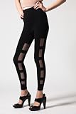 Belle of the Brawl - Women's Candy Mesh Leggings (Black)