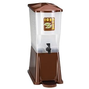 Tablecraft Slimline 3 Gallon Brown Single Beverage Dispenser