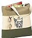 yorkshire terrier - Embroidered Wind Drift Tote Yorkie Silhoutte