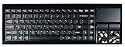 Perixx PERIBOARD-716, Clavier sans fil Touchpad - grand pavé tactile de 82mm intégré - Multitouch sur Windows 7 - Freebox Révolution Compatible - Cryptage AES 128 bit - 2xAA Duracell Piles - AZERTY