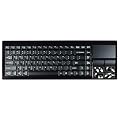 Perixx PERIBOARD-716, Clavier sans fil Touchpad - grand pav� tactile de 82mm int�gr� - Multitouch sur Windows 7 - Freebox R�volution Compatible - Cryptage AES 128 bit - 2xAA Duracell Piles - AZERTY