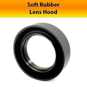 52mm rubber Lens Hood for Canon EF 50mm f/1.8 II Lens (with EOS 50D, 7D, Rebel XSi, XS, T1i, T2i and T3i Digital SLR Camera)