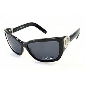 CHLOE CL 2172 CL2172 Black C01 Sunglasses Grey Lenses Size: 130