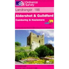 Aldershot and Guildford, Camberley and Haslemere (Landranger Maps)