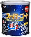 アサヒペン ペンキ 水性スーパーコート 水性多用途 ブルーグレー 1.6L