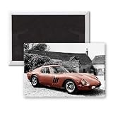 Ferrari 250 GTO - 3x2 inch Fridge Magnet - large magnetic button - Magnet