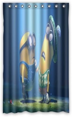 Custom Minions Window Curtain Drapery/Panels/Treatment Polyester Size 52w x 84h inches(One Piece)