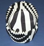 Zebra Print mini cupcake baking cups / liners 100ct