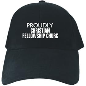 Caps Black Embroidery ” Proudly Christian Congregationalist ” Religion