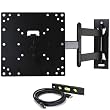 VideoSecu LCD LED TV Wall Mount Full Motion with Swivel Articulating Arm for 23-37 in, up to 42 in TV Monitor Flat Panel Screen With VESA 200 100, 20 in Extension and Post-installation Leveling System ML531B M84