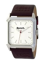 Bench Gents Silver Dial With Brown Leather Strap