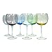 Block Crystal Kaleidoscope Balloon Wine Glasses, Set of 6