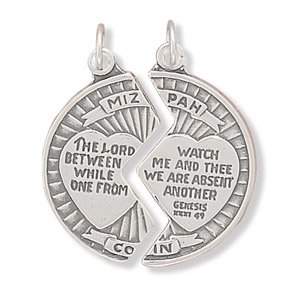 Mizpah Break Apart Coin Charm